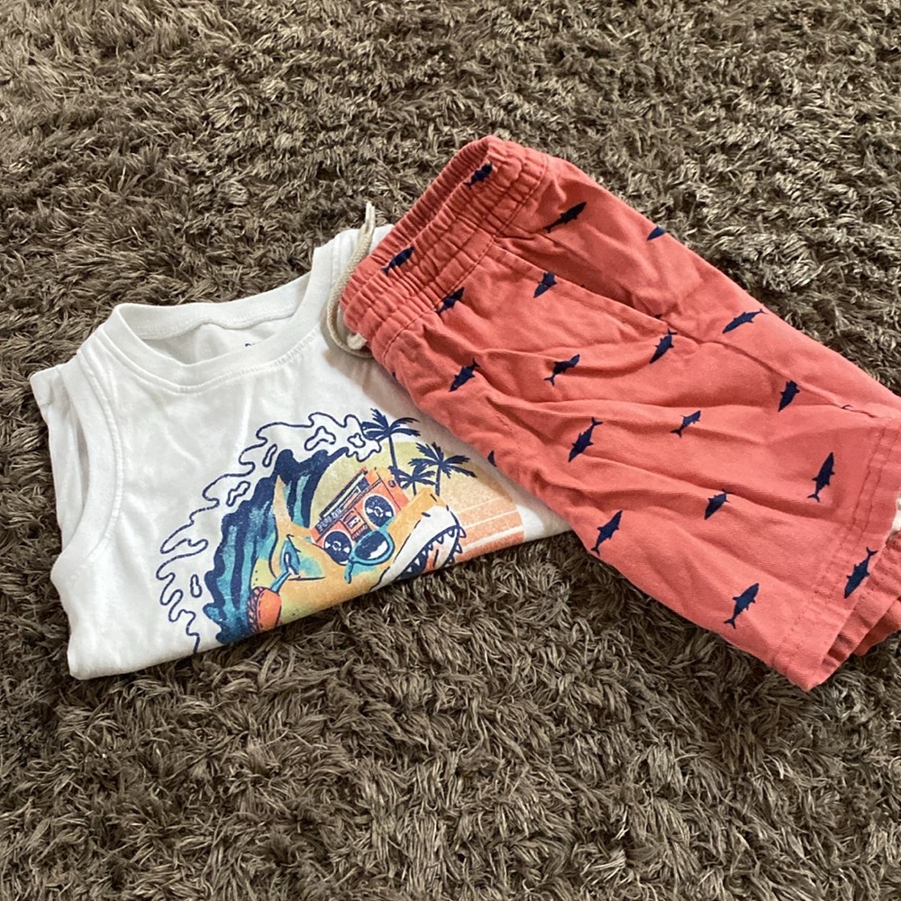 Gently worn Old Navy toddler boy 2pc summer set size 3T - Picture 7 of 7
